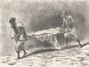 MOROCCO. Moving corpse to cemetery 1882 old antique vintage print picture