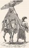MOROCCO. The Sultan 1882 old antique vintage print picture