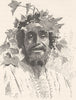 MOROCCO. A saint, Fes 1882 old antique vintage print picture