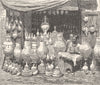 MOROCCO. Pottery dealer, Fes 1882 old antique vintage print picture