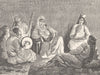 MOROCCO. Women of vizier's household 1882 antique vintage print picture
