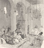 MOROCCO. Synagogue at Fes 1882 old antique vintage print picture