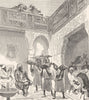 MOROCCO. Breakfast, wall minister's 1882 old antique vintage print picture