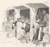 MOROCCO. Shops in Fes 1882 old antique vintage print picture