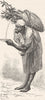 MOROCCO. A water-carrier, Fes 1882 old antique vintage print picture