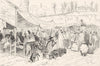 MOROCCO. Square in Fes 1882 old antique vintage print picture