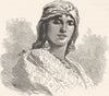 MOROCCO. Negro slave of Fes 1882 old antique vintage print picture