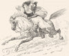 MOROCCO. Arusi carrying off Rahmana 1882 old antique vintage print picture