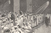 MOROCCO. Interior of a mosque at Fes 1882 old antique vintage print picture