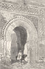MOROCCO. Gateway at Meknes 1882 old antique vintage print picture