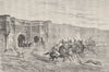 MOROCCO. Palace of Gov Meknes 1882 old antique vintage print picture