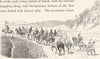 MOROCCO. On the sea coast 1882 old antique vintage print picture
