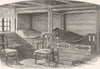 NORWAY. A Norse Interior, Thelemarken 1890 old antique vintage print picture