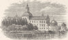 SWEDEN. Vadstena Castle, Gotha Canal. SMALL 1890 old antique print picture