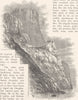 NORWAY. The castle at Upsala (Uppsala) 1890 old antique vintage print picture