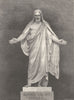 NORWAY. Thorwaldsen's Statue of the Saviour 1890 old antique print picture