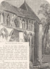 ARCTIC. Sunday in Lapland. Church 1890 old antique vintage print picture