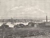 NORWAY. Vadso 1890 old antique vintage print picture