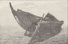 NORWAY. The Viking's Ship, showing the Rudder 1890 old antique print picture