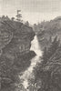 NORWAY. The Slettafos 1890 old antique vintage print picture