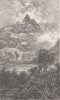 NORWAY. The Romsdal horn 1890 old antique vintage print picture