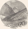 NORWAY. A Saeter in the Norangsdal 1890 old antique vintage print picture