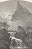 NORWAY. The Horningdalsrokken 1890 old antique vintage print picture