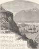 NORWAY. Bergen Harbour 1890 old antique vintage print picture