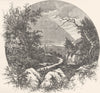 NORWAY. A view of Odde 1890 old antique vintage print picture