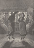 NORWAY. The Spring Dance 1890 old antique vintage print picture