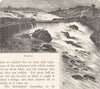 NORWAY. Honefos 1890 old antique vintage print picture