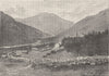 NORWAY. Gausta 1890 old antique vintage print picture