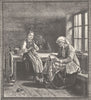 NORWAY. Interior of a Norwegian House 1890 old antique vintage print picture