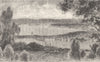 SWEDEN. Jonkoping 1890 old antique vintage print picture