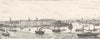 SWEDEN. General view of Stockholm 1890 old antique vintage print picture