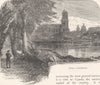 SWEDEN. A view of Stockholm 1890 old antique vintage print picture