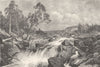 SWEDEN. A view in Smaaland 1890 old antique vintage print picture