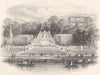 FRANCE. St Cloud, near Paris c1856 old antique vintage print picture