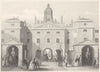 LONDON. The Horse Guards c1856 old antique vintage print picture