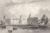 LONDON. Greenwich-Hospital c1856 old antique vintage print picture