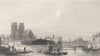 FRANCE. Isle de la Cite & Notre Dame. Paris c1856 old antique print picture