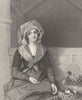 PORTRAITS. The French market girl c1856 old antique vintage print picture