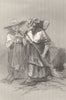 PARIS. Parisian Scavengers c1856 old antique vintage print picture