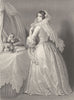 ROMANCE. The bride c1856 old antique vintage print picture