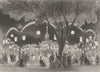 FRANCE. Garden Mabile, Paris c1856 old antique vintage print picture