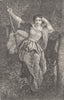 PRETTY LADIES. Hortense c1856 old antique vintage print picture
