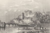 CASTLES. Castle of Ambosie. prison Ab del Kader c1856 old antique print