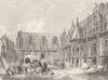 FRANCE. Palais de Justice, Rouen c1856 old antique vintage print picture