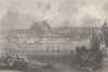 MUSIC. Salzburg. Birth place of Mozart c1856 old antique vintage print picture