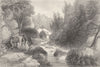 GERMANY. The Liebethaler Grund c1856 old antique vintage print picture